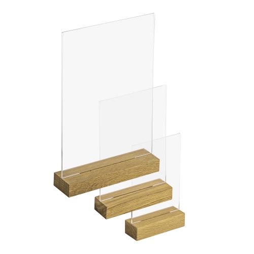 Wood Base Poster Holder